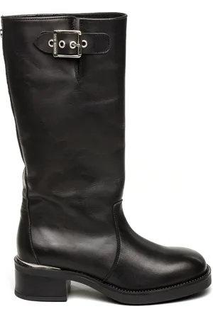 Steve Madden Bonna boot – leren dameslaars met gespdetails