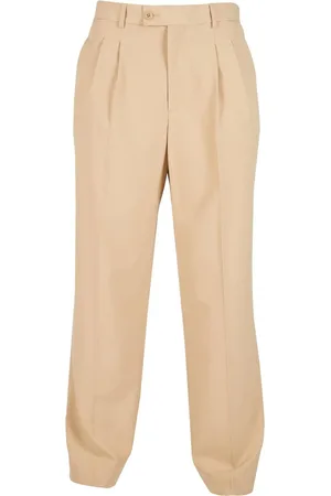 Urban classics Heren broek met dubbele plooi