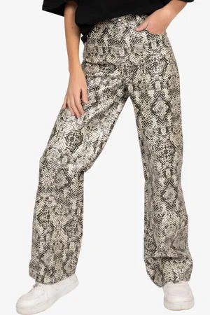 Nik & Nik Meisje lange broek snakeskin pants