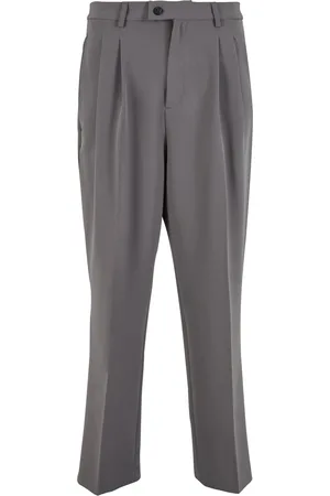 Urban classics Heren broek met dubbele plooi