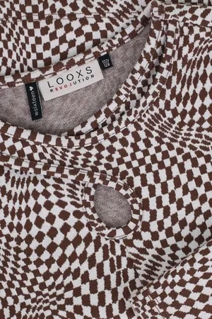 LOOXS Revolution Top met swirl check print voor meisjes in de kleur