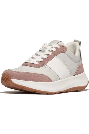 FitFlop F-mode flow sneaker nylon & suede mix
