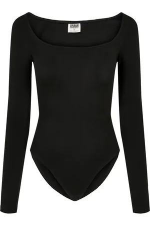 Urban classics Dames biologische bodysuit met lange mouwen