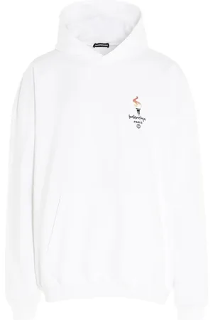 Balenciaga Paris olympic flame print oversized hoodie