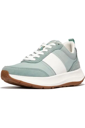 FitFlop F-mode flow sneaker nylon & suede mix