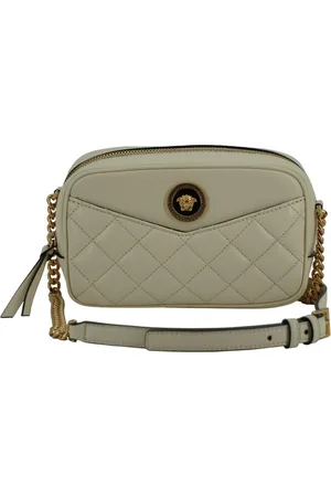 VERSACE Lamsleren crossbody tas