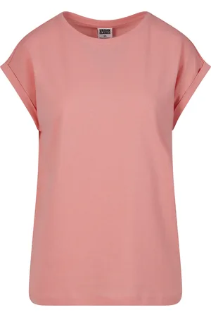 Urban classics Dames verlengd schouder t-shirt (set van 2)