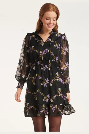 Smashed Lemon 24502 e chiffon korte jurk |