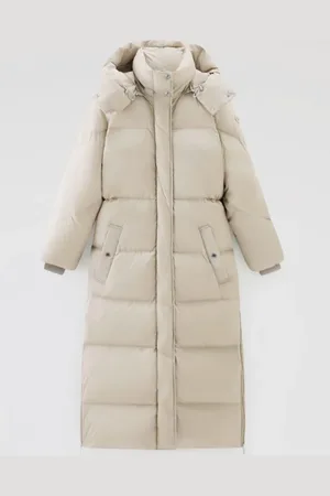 Woolrich Women aurora long parka milky cream