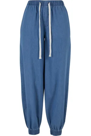 Urban classics Dames denim lichtgewicht joggingbroek