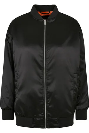Urban classics Dames satijnen oversized bomberjack
