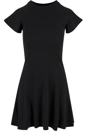 Urban classics Dames ribbed skater dress