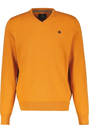 Lerros Heren trui 2495100 948 pumpkin orange