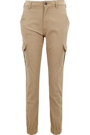 Urban classics Dames cargo broek met hoge taille
