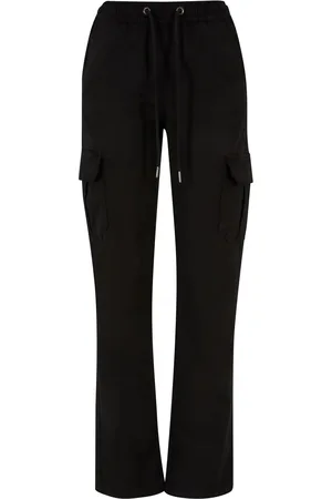 Urban classics Dames twill cargo broek met hoge taille