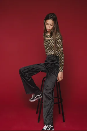 LOOXS Revolution Fancy top graphic print en keyhole voor meisjes in de kleur
