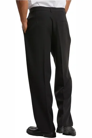 Urban classics Heren broek met dubbele plooi