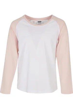 Urban classics Meisjes contrast raglan t-shirt met lange mouwen