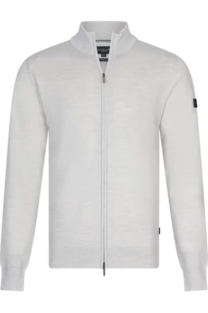 Cavallaro Napoli Merino full zip cardigan vesten 119245003