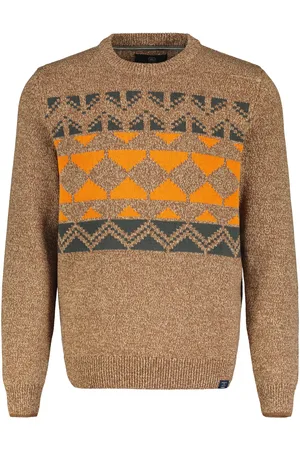 Lerros Heren trui 24950221 729 bold camel