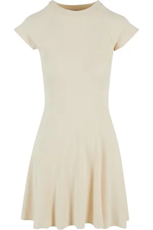 Urban classics Dames ribbed skater dress