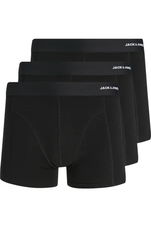 JACK & JONES Heren plus size boxershorts trunks jacbasic bamboo 3-pack