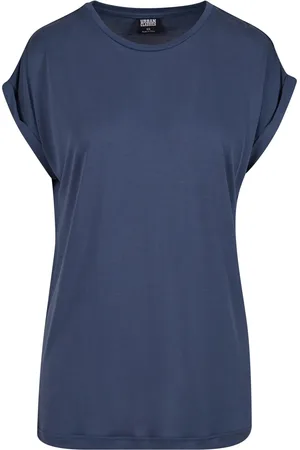 Urban classics Dames modal verlengd schouder t-shirt