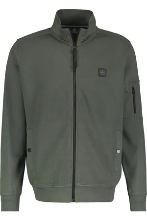 Lerros Sweat vest olijf