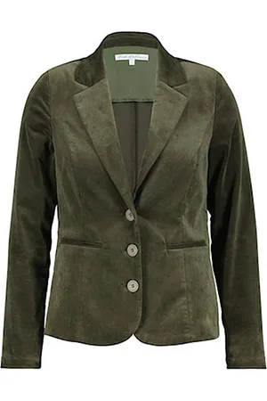 Red Button Blazer srb4394 babs velvet army green