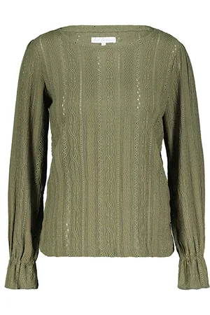 Red Button Top srb4346 ajour army green