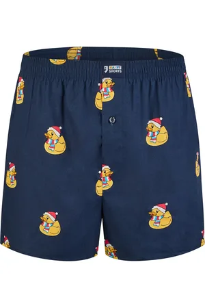 HAPPY SHORTS Heren wijde boxershorts kerst print duck