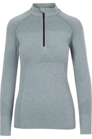 Trespass Dames pelina half zip active top met lange mouwen