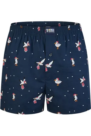 HAPPY SHORTS Heren wijde boxershorts kerst print sea gull
