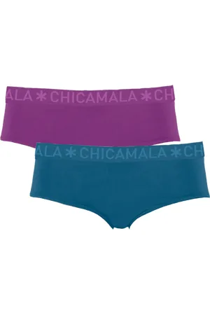 Muchachomalo Meisjes 2-pack hipster effen