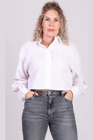 mbyM Te cropped blouse streep emele
