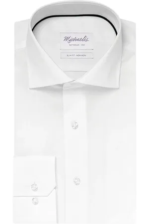 Michaelis Uni fine twill overhemd