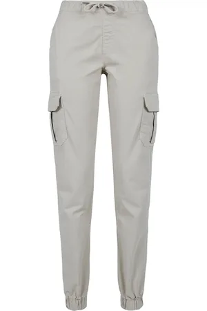 Urban classics Dames cargo pocket hoge taille joggingbroek