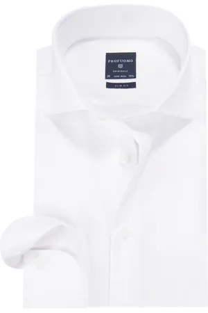 Profuomo Slim fit overhemd extra met lange mouwen