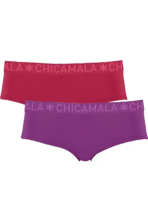 Muchachomalo Dames 2-pack hipster effen