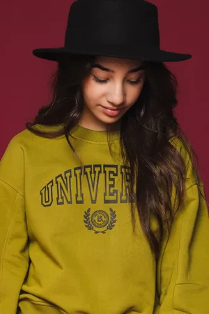 LOOXS Revolution Sweater moss universe voor meisjes in de kleur