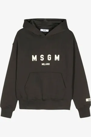 Msgm Jongens hoodie piombo lead