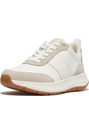 FitFlop F-mode flow sneaker nylon & suede mix