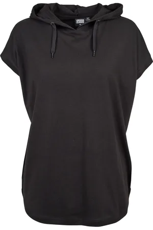 Urban classics Dames jersey mouwloze hoodie