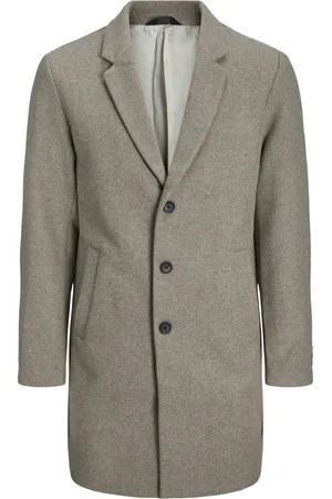 JACK & JONES Jjeharrison wool coat sn licht