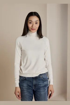 Summum Woman Paris-7890 122 sweater turtle neck basic knit (7s5529) ivory