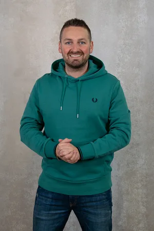 Fred Perry Tipped hooded sweatshirt