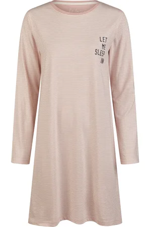 by Louise Essential dames nachthemd lange mouw gestreept