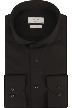 Profuomo Japanese knitted overhemd met lange mouwen
