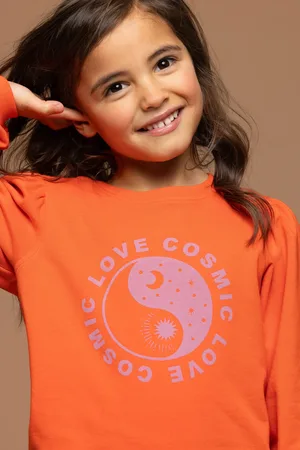 LOOXS Revolution Sweater fluo orange voor meisjes in de kleur