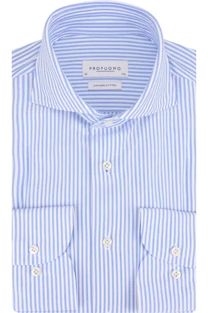 Profuomo Japanese knitted overhemd met lange mouwen